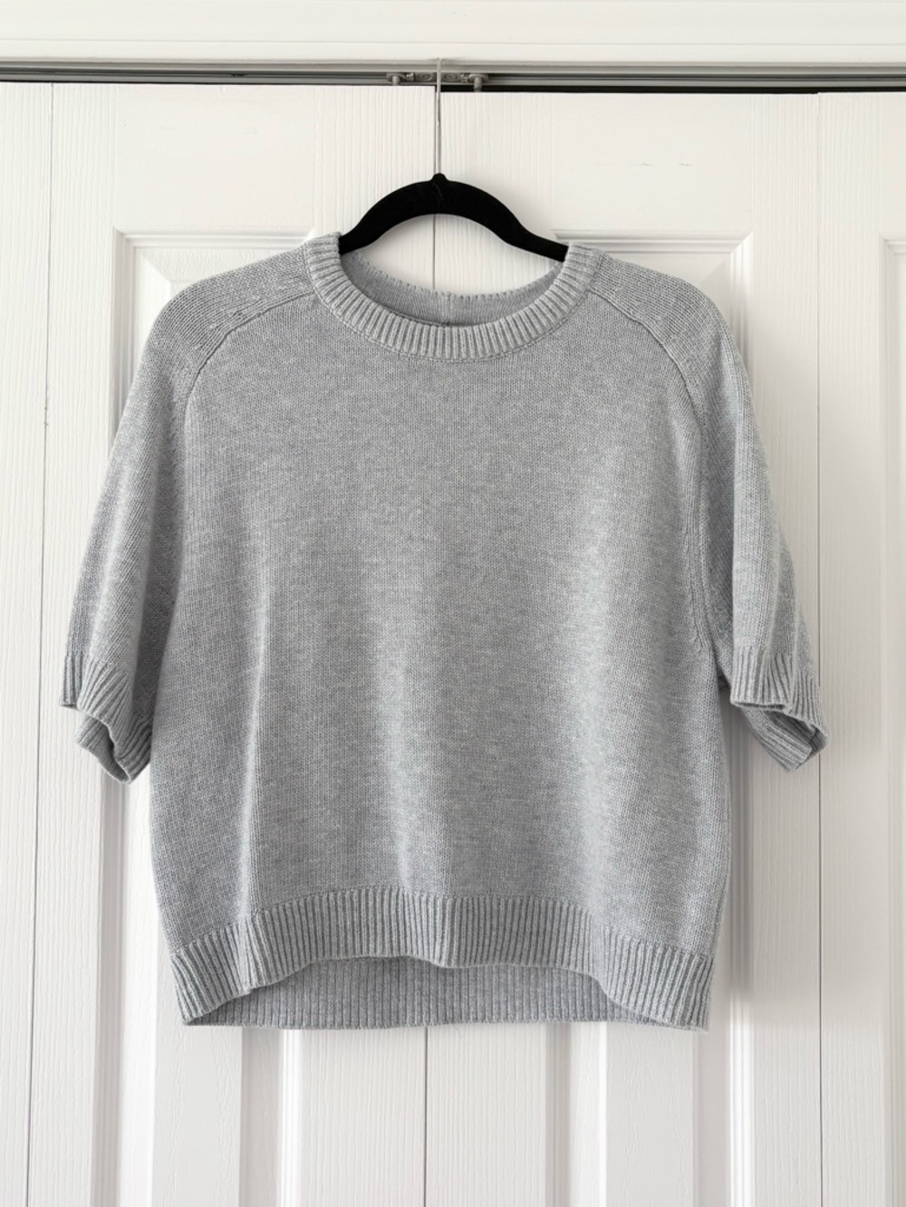 NWT Abercrombie Grey Short Sleeve Sweater
